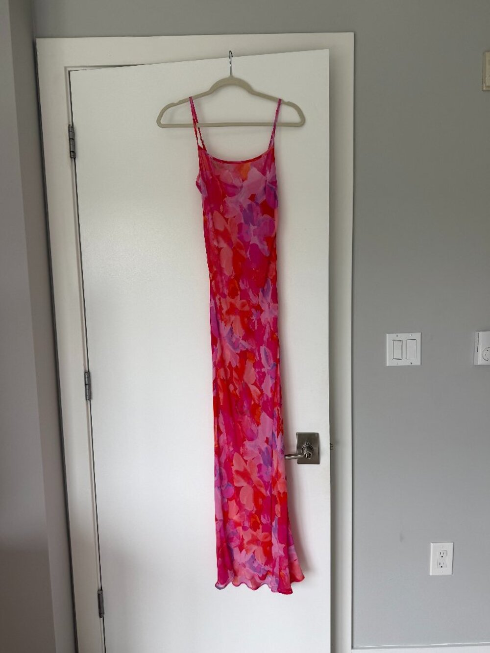 Rumored Vintage Slip Maxi Dress - Watercolor Pansy - Picture 3 of 6